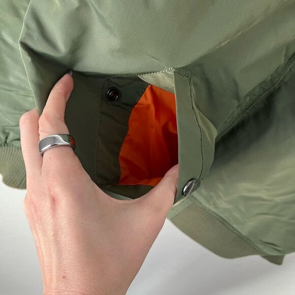 Alpha Industries MA 1 Bomber Flight Military Style Jacket Large - Picture 7 of 13